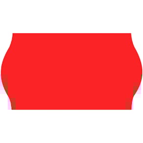 Prismærkningsetiket 26x16 mm G2 rød 6 ruller