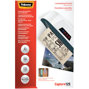 Laminierhülle Fellowes Mikron Peel & Stick, glänzend, A3, 125 µm,
