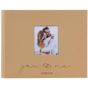 Gästebuch Goldbuch you & me forever, 25x20 cm, braun, 100 Seiten