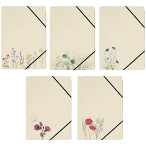 Gummizugmappe DONAU, A4, Graspapier, Motiv sortiert