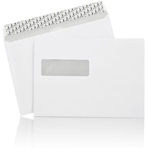 Kuverter Mailman hvid, åbning langsiden, Peel & Seal, 500 stk