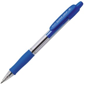 Bläckkulpenna PILOT Super Grip Blå, medium, 1.0mm, 12st