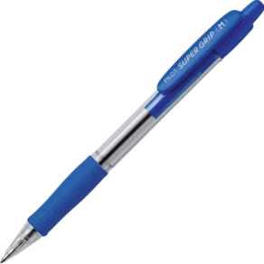 Bläckkulpenna PILOT Super Grip Blå, medium, 1.0mm, 12st