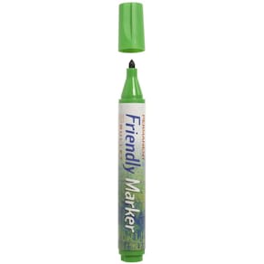 Märkpenna Friendly Marker Grön, konisk, 1mm