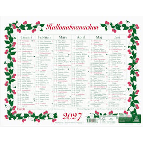 Burde Väggkalender Lilla Hallonalmanackan 2027