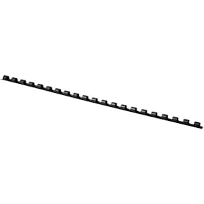 Bindruggen, pak van 100 stuks, 6 mm, zwart