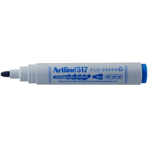 Whiteboardpenna Artline 517 Eco-green rund blå