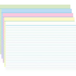 Karteikarte RNK liniert, DIN A8, sortiert, 100 Stück