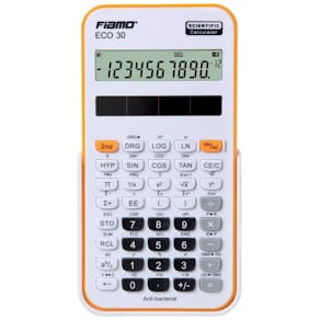 Taschenrechner Fiamo ECO 30, 10-stellig, weiß/orange