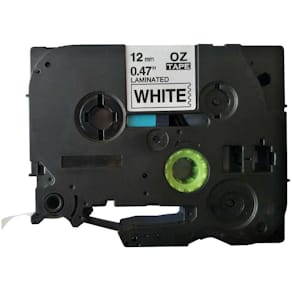 Schriftband Q-CONNECT TZe-231, weiß/schwarz