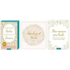Hochzeitstagebuch-Set ARS EDITION 3-teilig, sortiert