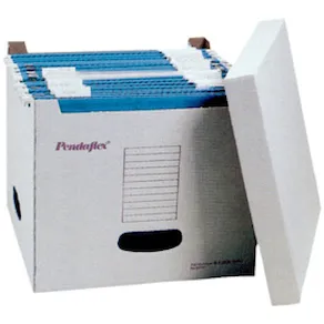 Arkivbox ESSELTE f hängmappar m. lock