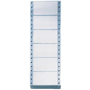 Beschriftungsschild Leitz, selbstklebend, mit Faltmarkierung, 73x