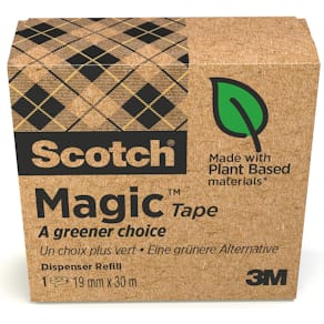 Plakband Scotch Magic Tape A Greener Choice, 19 mm x 30 m, doos (