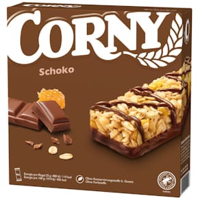 Müsliriegel Corny Milchschokolade, 6 Stück à 25 g