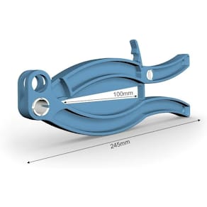 Plastclips gripper str. 245 polyamid blå, fødevaregodkendt, 1 stk