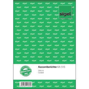 Kassenbuch Sigel, A5, 50 Blatt