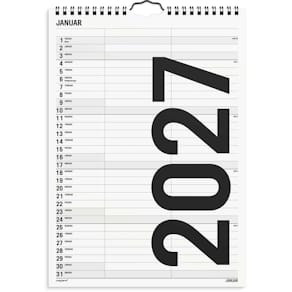 Vægkalender Mayland Familie 2027, 210×320 mm, flerfarvet, FSC