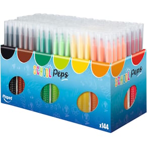 Viltstift Maped Color'Peps, doos van 144 stuks (classpack)