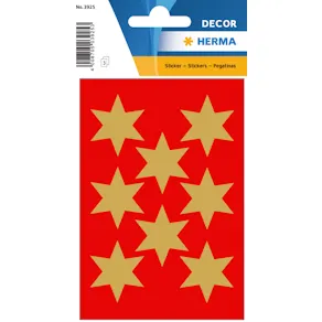 Herma stickers Decor stjärna ø33 guld (3)