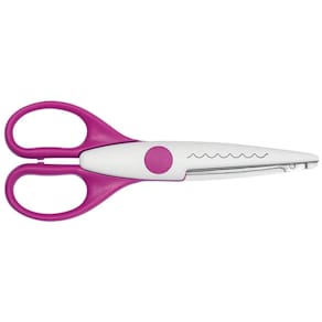 Kreativschnittschere WEDO Ziegel, 160 mm, magenta, große Griffe, 