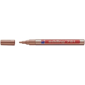 Lakmarker edding 751 kobber, 1-2 mm rund, 10 stk