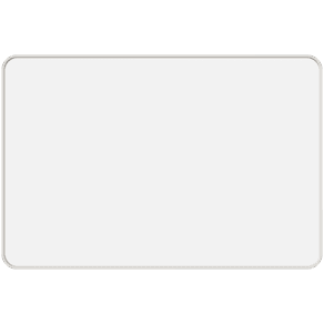 Lintex FRAME Glastavla, SILK-GLASS®, 1500 × 1000 × 50 mm, Pure