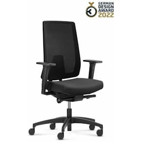 Drehstuhl Dauphin Indeed Mesh Polo, schwarz