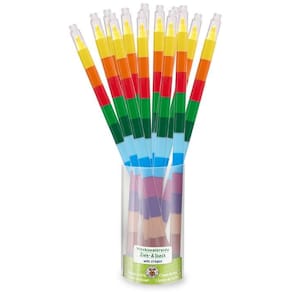 Zieh- und Steckwachsmalstift TRENDHAUS ABC Champions, 12 Farben