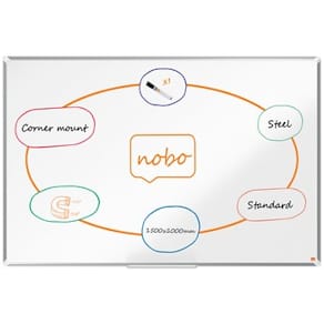 Whiteboard NOBO premium stål 150x100cm
