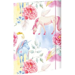 Gummizugmappe RNK Einhorn, A3