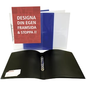Ringpärm med ficka A4 16 mm svart