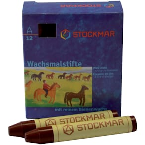 Wachsmalkreiden STOCKMAR, rotbraun, 12 Stück