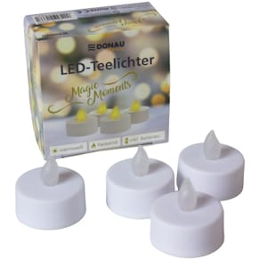 Teelicht LED Noname, 4 Stück, weiß