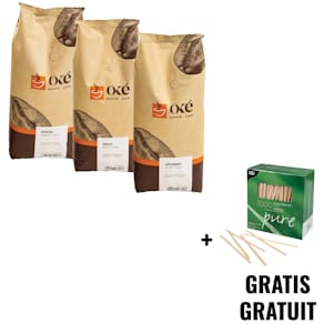 Koffiepakket OKE Koffie Special + Deca + Gourmet + GRATIS