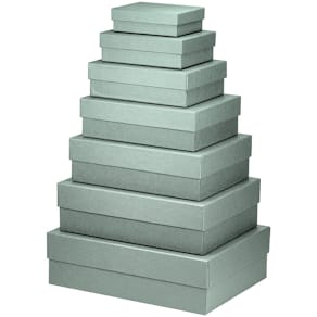 Geschenkkarton Rössler Tilly Green, 248x329x100 mm