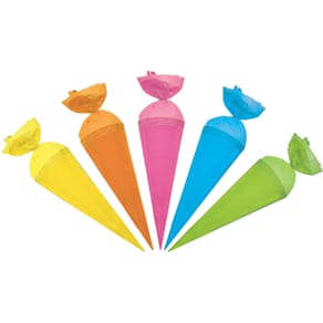 Schultüte ROTH Uni, 12 cm, sortiert, 5 Stück