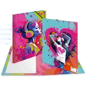 Gummizugmappe HERMA Music Girl, A4