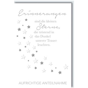 Trauerkarte Braun+ Company