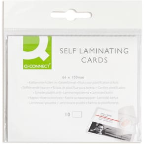 Lamineerhoes Q-CONNECT, 66x100mm, 10 stuks