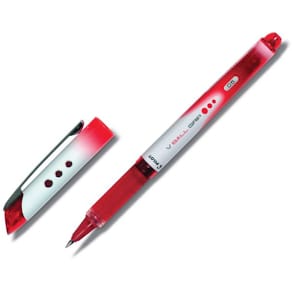 Rollerballpenna PILOT V-Ball Grip Fine Röd, 0.5mm