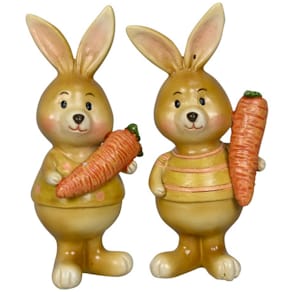 Dekofigur Osterhase, Karotte, sortiert