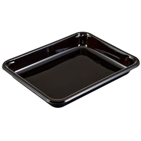 Plastbakke Færch 1-rums 900 ml PET sort 178×227 mm, 368 stk