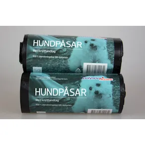 Hundpåse m knyt svart 50st/rl