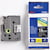 Tape Brother TZe voor P-Touch, 18 mm, wit op zwart