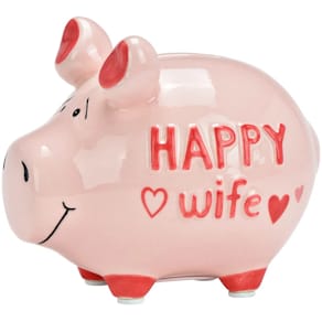 Spardose KCG Happy Wife, Schwein, klein