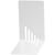 Boekensteun MAUL metaal, 14 x 8,5 x 14 cm, set 2, wit