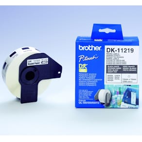 Etikett Brother QL 1200/fp DK-11219 12x12mm