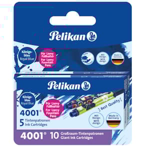 Tintenpatrone Pelikan 4001 LTP/F/5, für Lamy, königsblau
