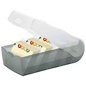 Karteibox HAN Croco, A7, transluzent-grau